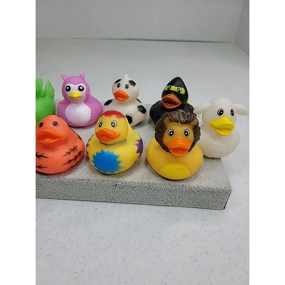 Rubber Ducks in Bulk, Assortment Duckies for Jeep Ducking Duck Lot Of 9